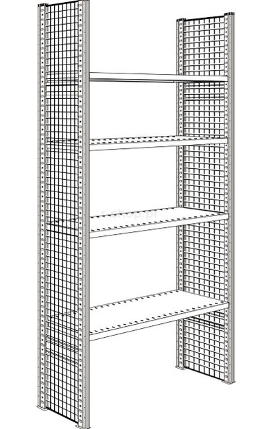 Ściana boczna siatkowa, lakierowana, W2967xG500mm