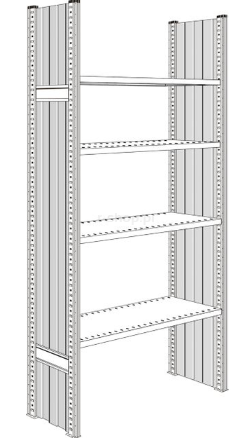 Ściana boczna ocynkowane W2278xG600mm