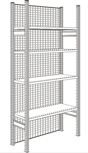 R3000 Ściana tylna, siatkowa,do modułu o szerokości 1282 mm, W 2278 mm