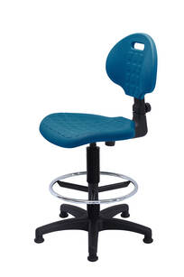 Wysokie krzesło warsztatowe PRO Special BLCPT niebieskie